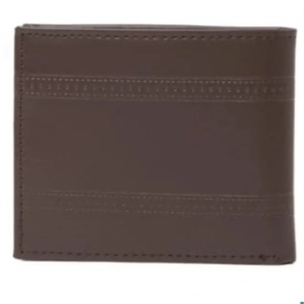 Tallia Bifold Leather Wallet with Embossed Pattern